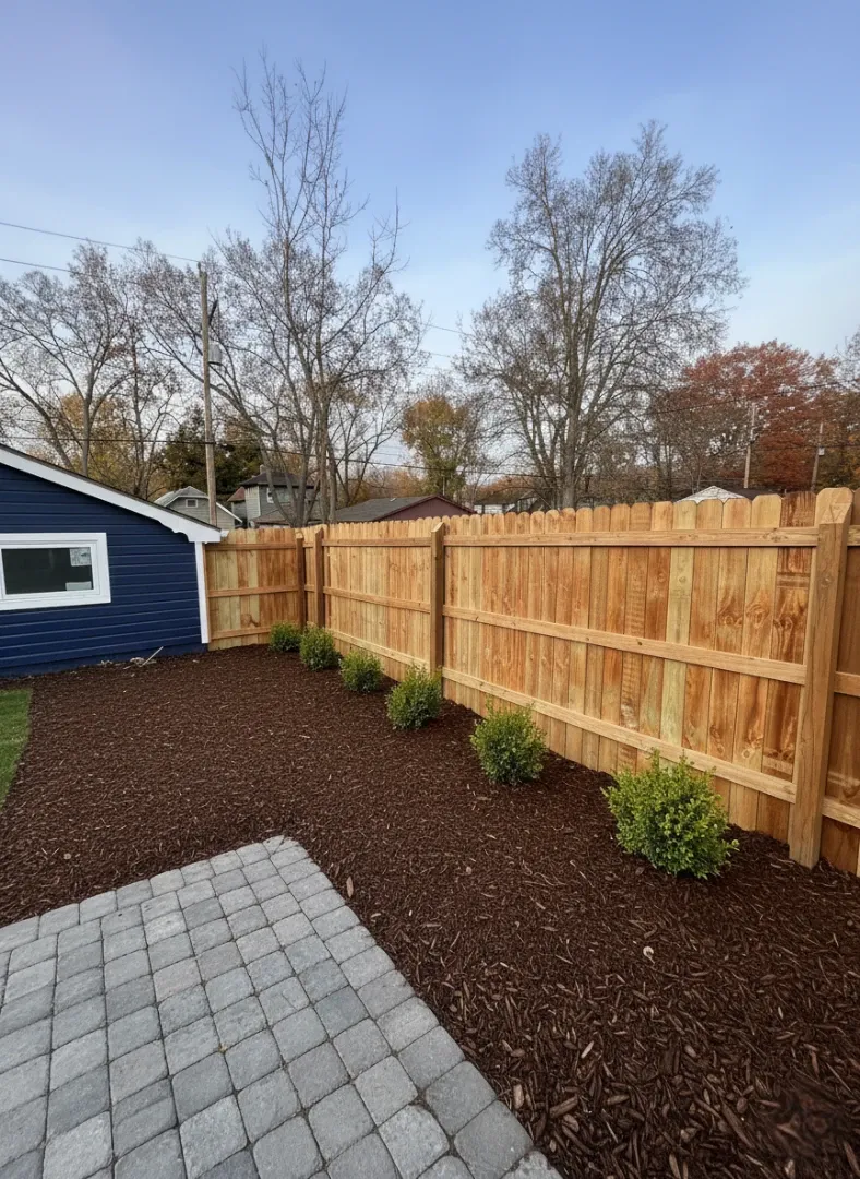 Residential chain link fence project in Shawnee County