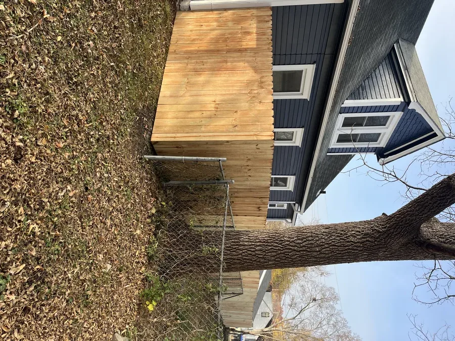 Elevated deck construction in Shawnee County