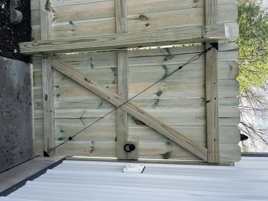 Completed fence project — Kingdom Builders Topeka